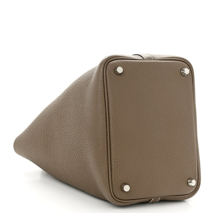 Hermes Taurillon Clemence Picotin Lock 18 PM Etoupe 4 of 10