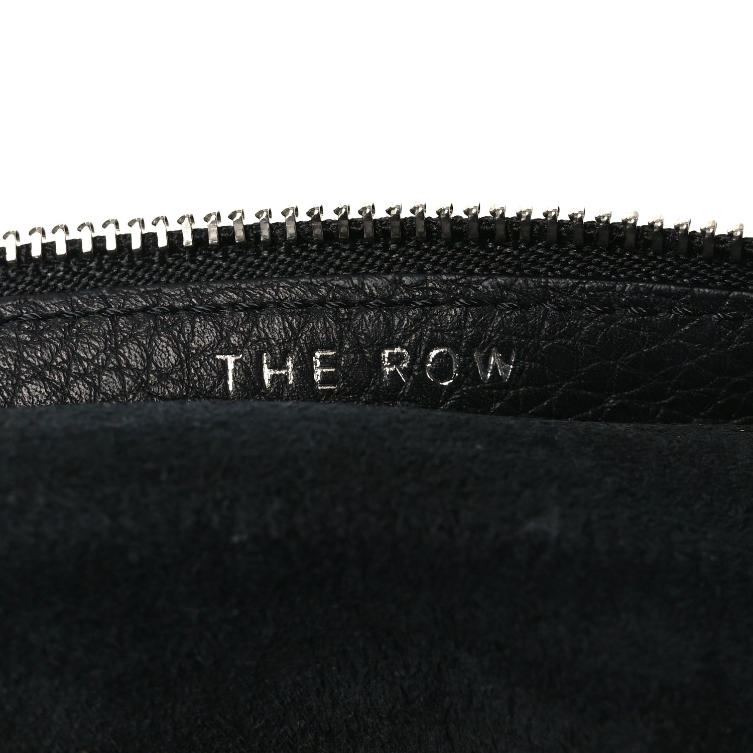 The Row Grained Calfskin Large Slouchy Banana Bag Black 6 of 10