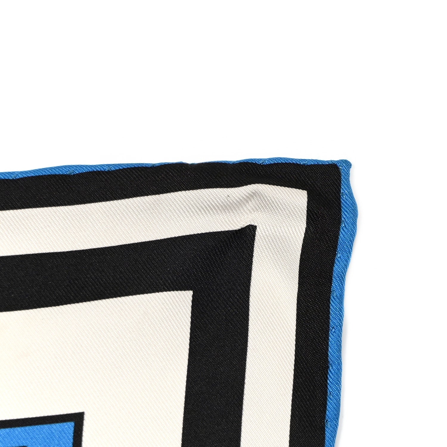 Hermes Silk Carre Wow Double Face Scarf 90 Bleu Vert Bleu Dur 5 of 6