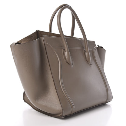 Celine Baby Grained Calfskin Medium Phantom Luggage Taupe 3 of 15