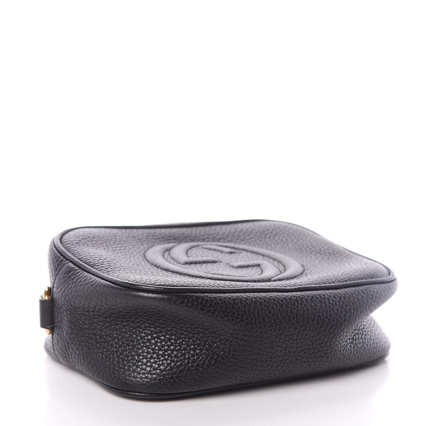 Pebbled Calfskin Mini Soho Disco Bag Black