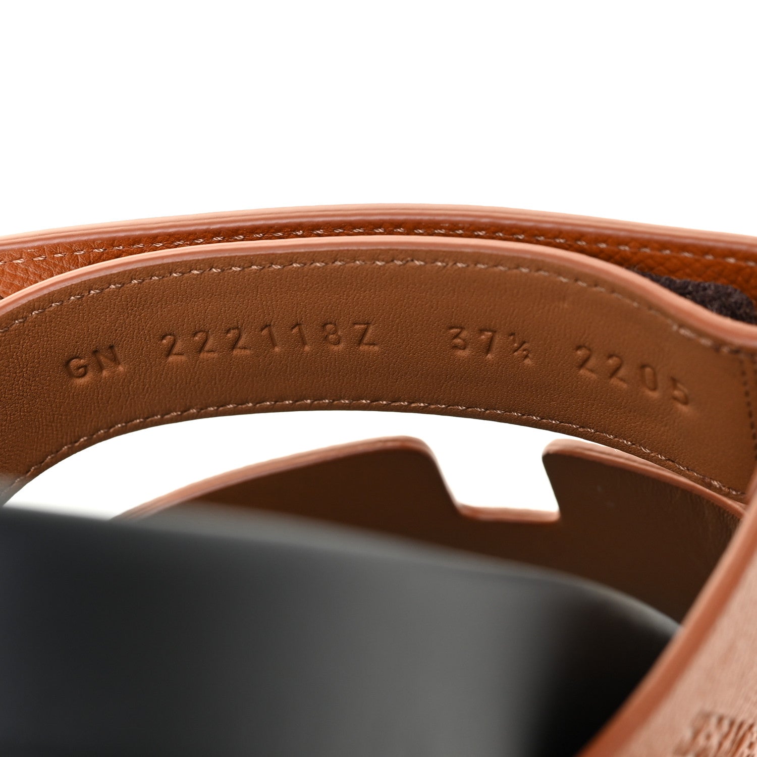 Hermes Epsom Womens Chypre Sandals 37.5 Naturel 9 of 11