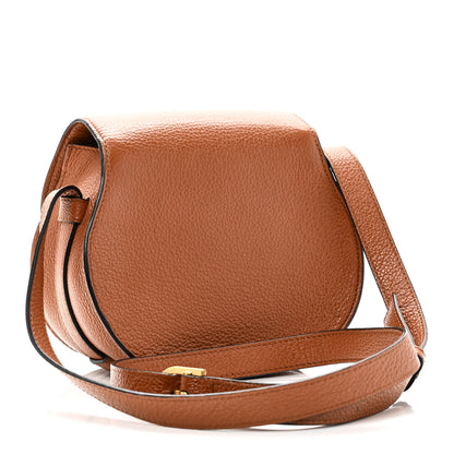 Chloe Calfskin Mini Marcie Round Crossbody Bag Tan 3 of 10