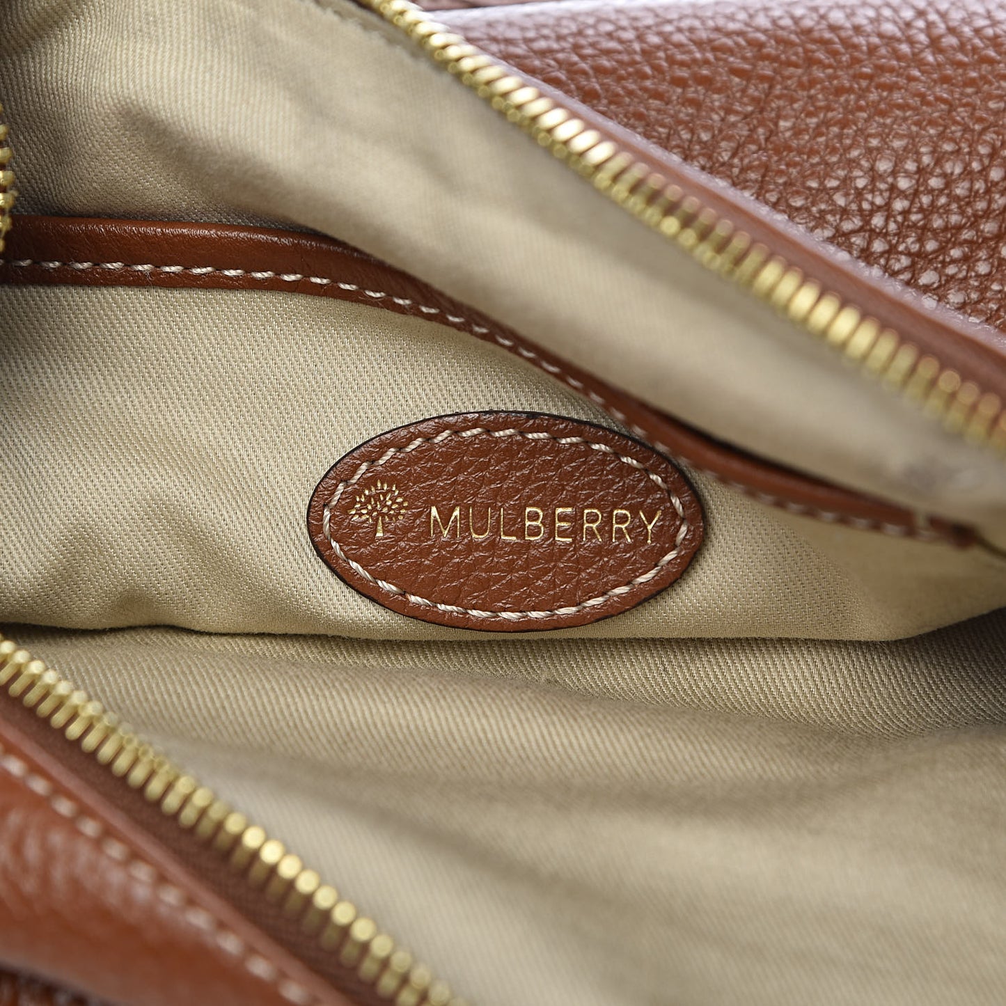 Pebbled Calfskin Somerset Satchel Oak