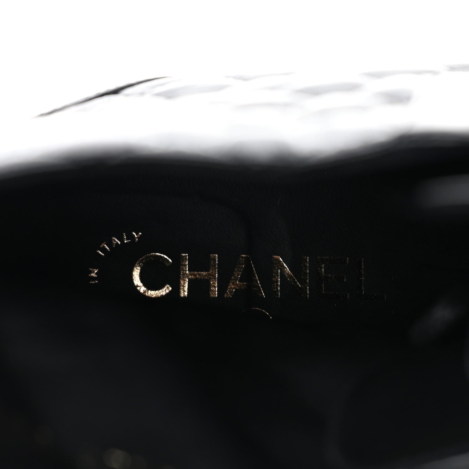Chanel Shiny Calfskin Quilted Lace Up Combat Boots 39.5 Black 9 of 9