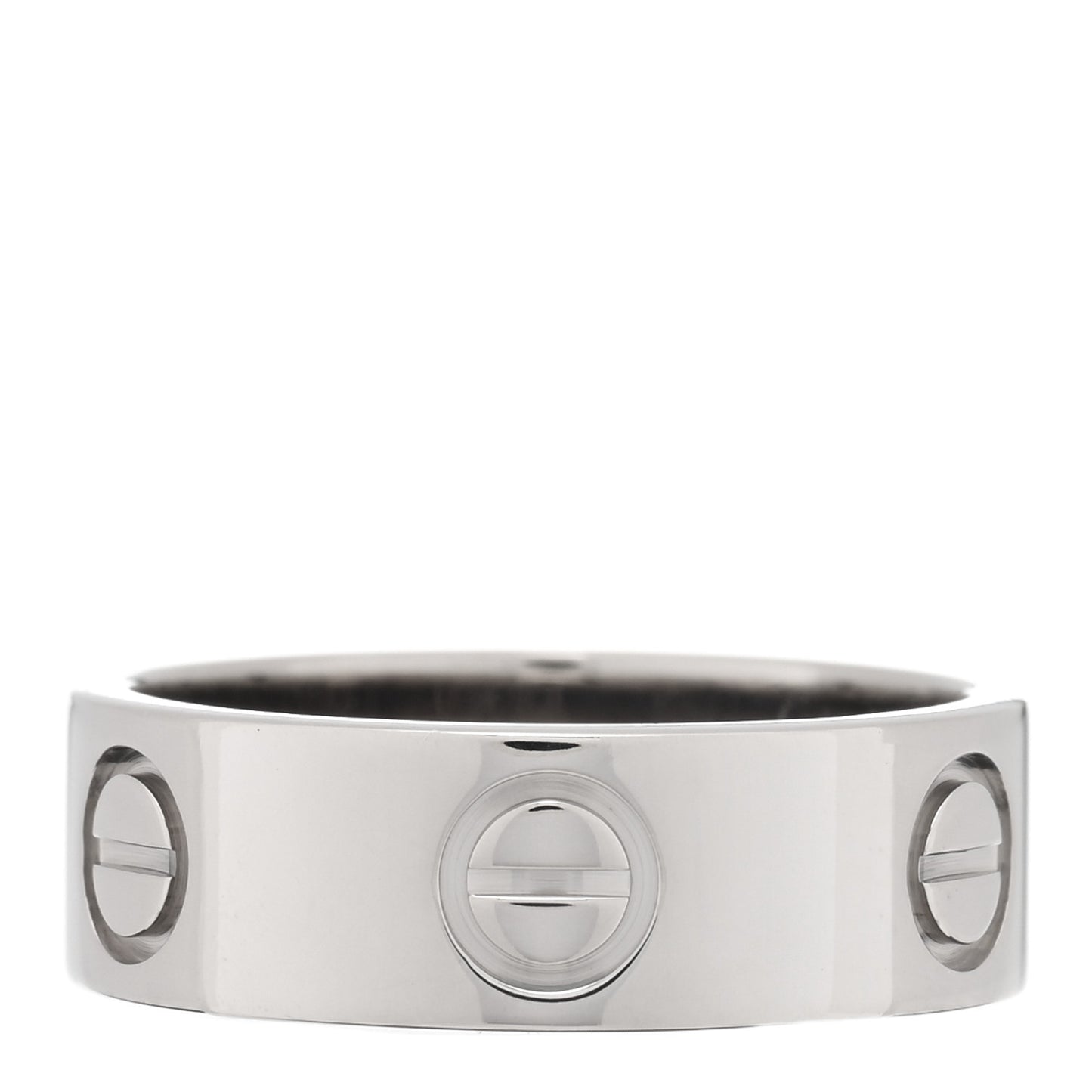 18K White Gold 5.5mm LOVE Ring 48 4.5