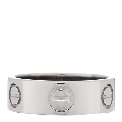 Cartier 18K White Gold 5.5mm LOVE Ring 48 4.5 1 of 4
