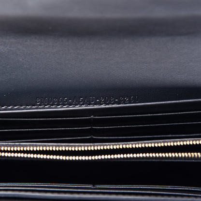 Fendi Vitello Vernice Mou F is Fendi Continental Envelope Wallet On Chain Black 6 of 10