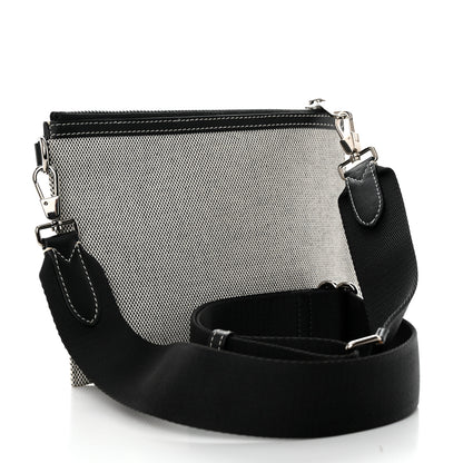 Burberry Canvas Horseferry Print Callum Crossbody Grey Black 3 of 11