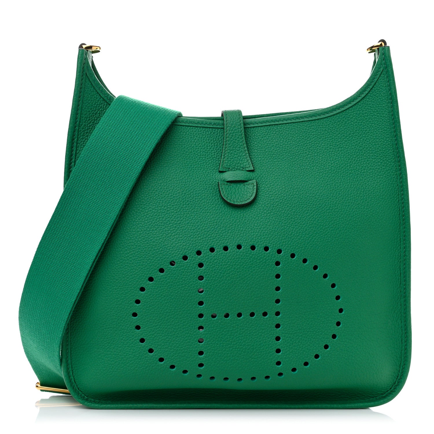 Hermes Taurillon Clemence Evelyne III PM Vert Jade 1 of 10