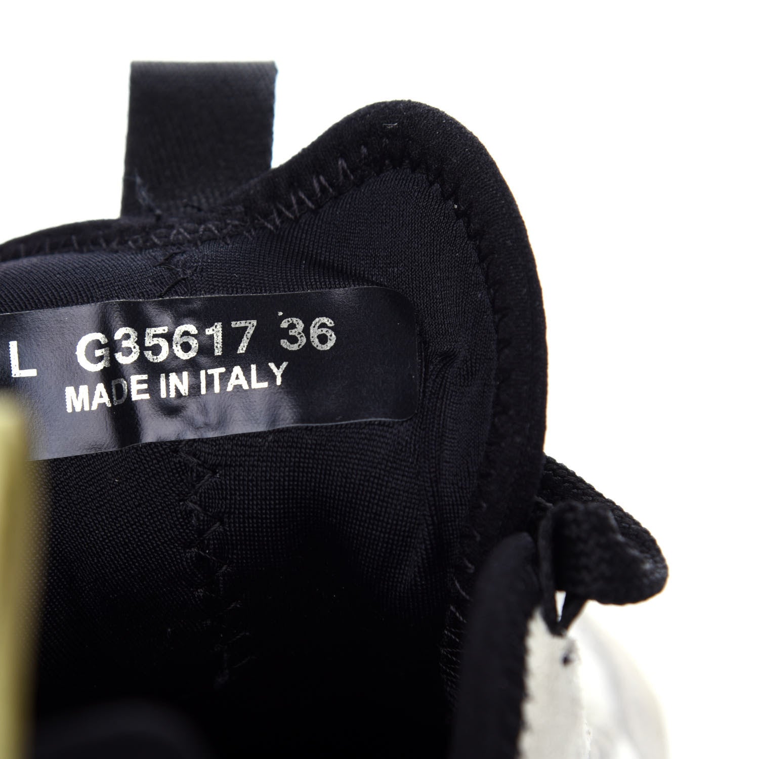 Chanel Fabric Calfskin Suede CC Sneakers 36 White Gray Yellow 9 of 11