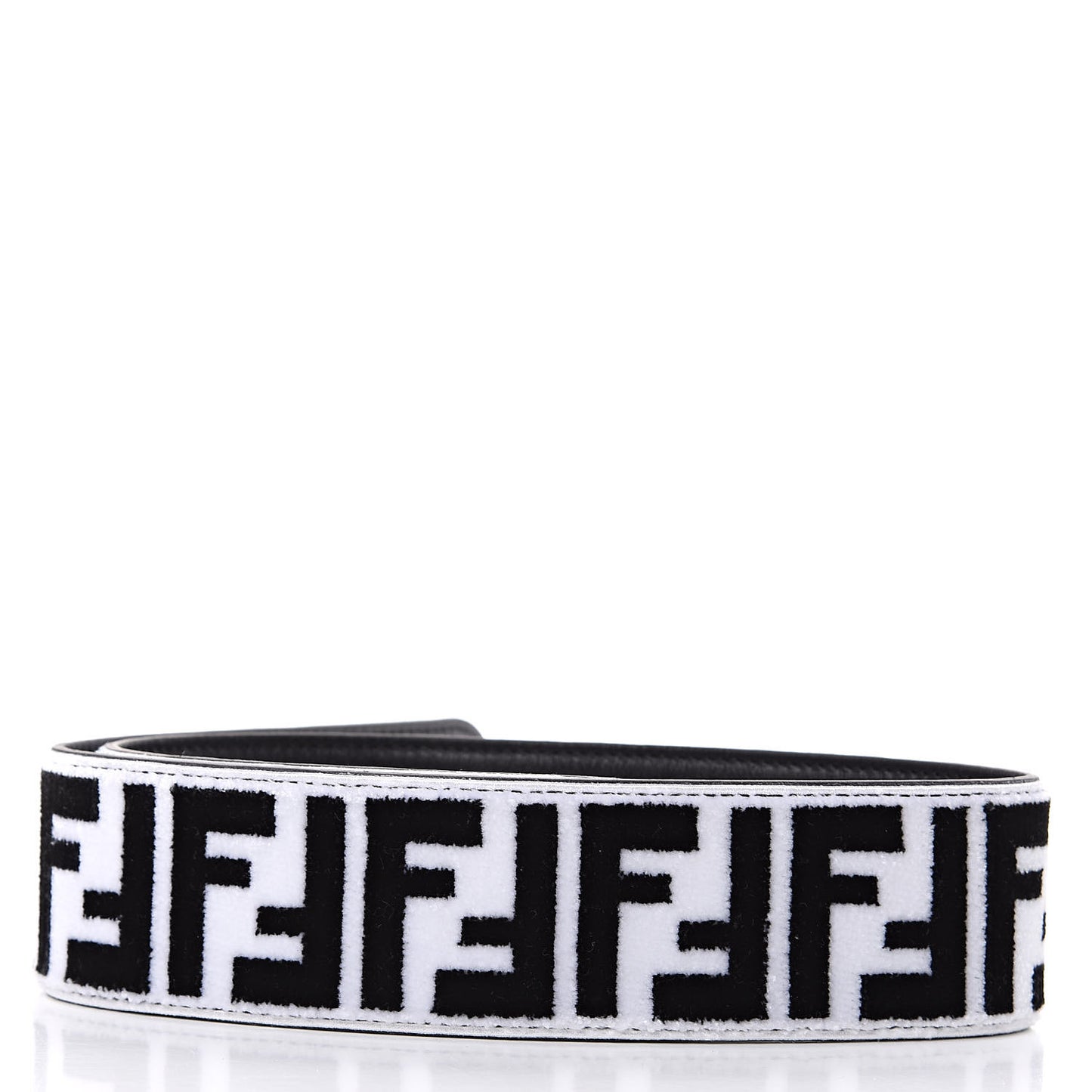 Velvet Tapestry Calfskin FF Reloaded Strap You White Black