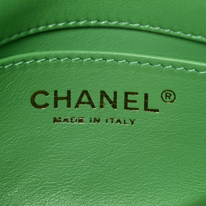 Chanel Shiny Lambskin Small Chain Is More Flap Green 6 of 9