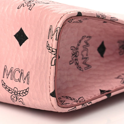 MCM Visetos Medium Zip Pouch Pink 10 of 11