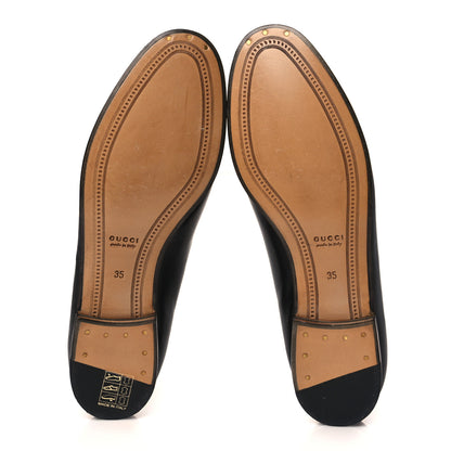 Gucci Calfskin Womens Jordaan Loafers 35 Black 5 of 9