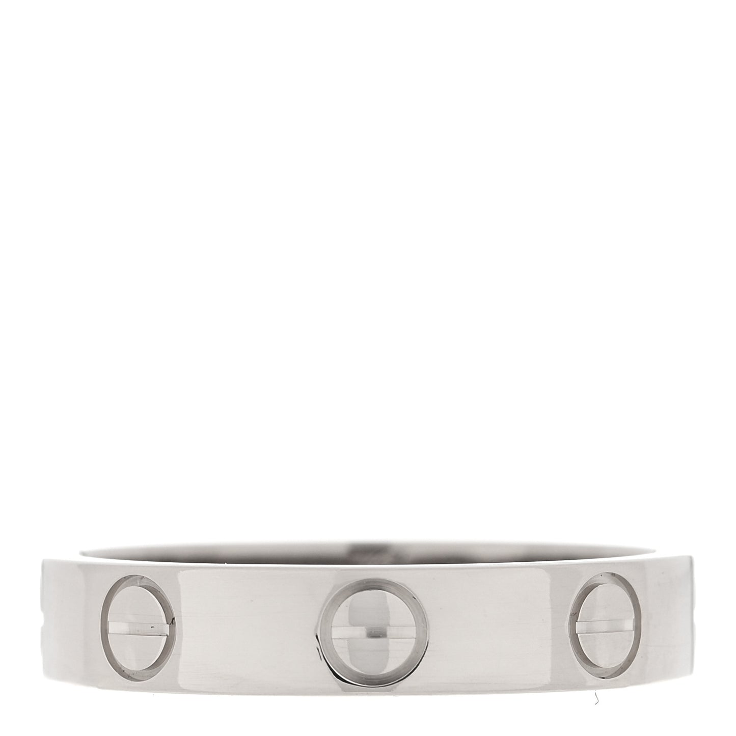 18K White Gold 3.5mm LOVE Wedding Band Ring 50 5.25