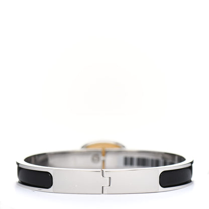 Hermes Enamel Mini Clic Chaine d'Ancre Bracelet PM Black 2 of 4