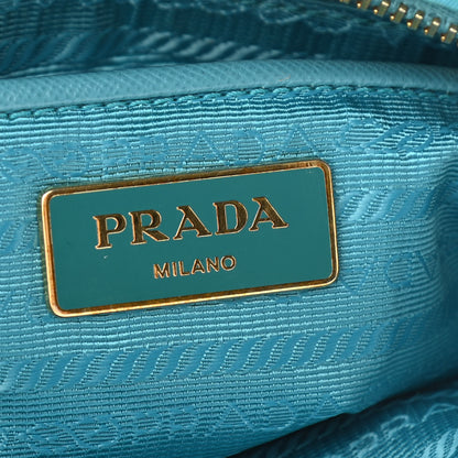 Prada Tessuto Nylon Saffiano Pocket Messenger Bag Turchese 6 of 9
