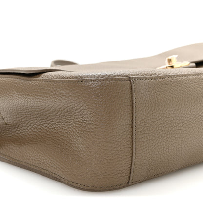 Chanel Grained Calfskin Small Souplissimo Maxi Flap Dark Khaki 8 of 10