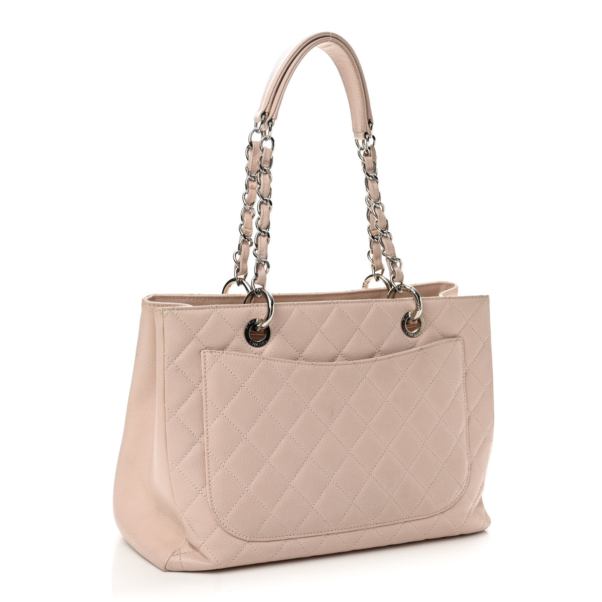Caviar Quilted Grand Shopping Tote GST Light Pink