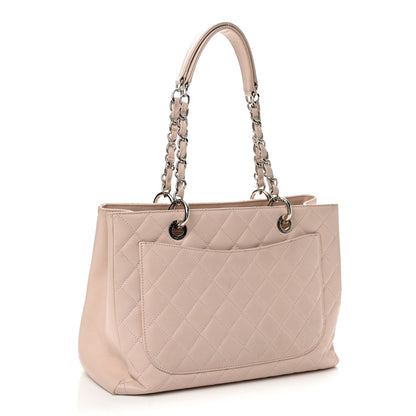 Chanel Caviar Quilted Grand Shopping Tote GST Light Pink 3 of 13