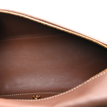 Loro Piana Calfskin Cotton Canvas L27 Extra Pocket Bag Natural Caramel Sugar 5 of 9