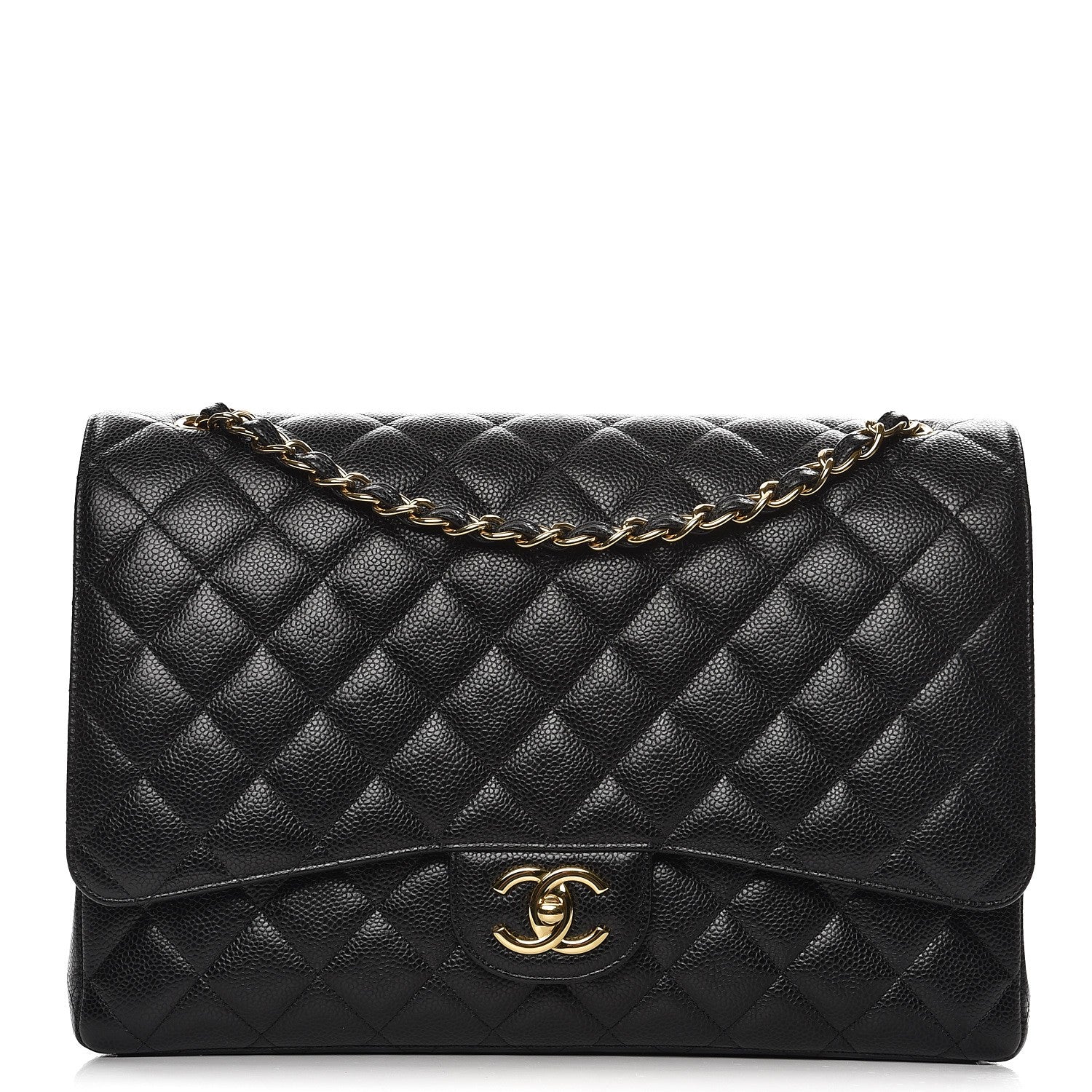 Chanel Caviar Quilted Maxi Double Flap Black 1 of 9