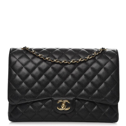 Chanel Caviar Quilted Maxi Double Flap Black 1 of 9