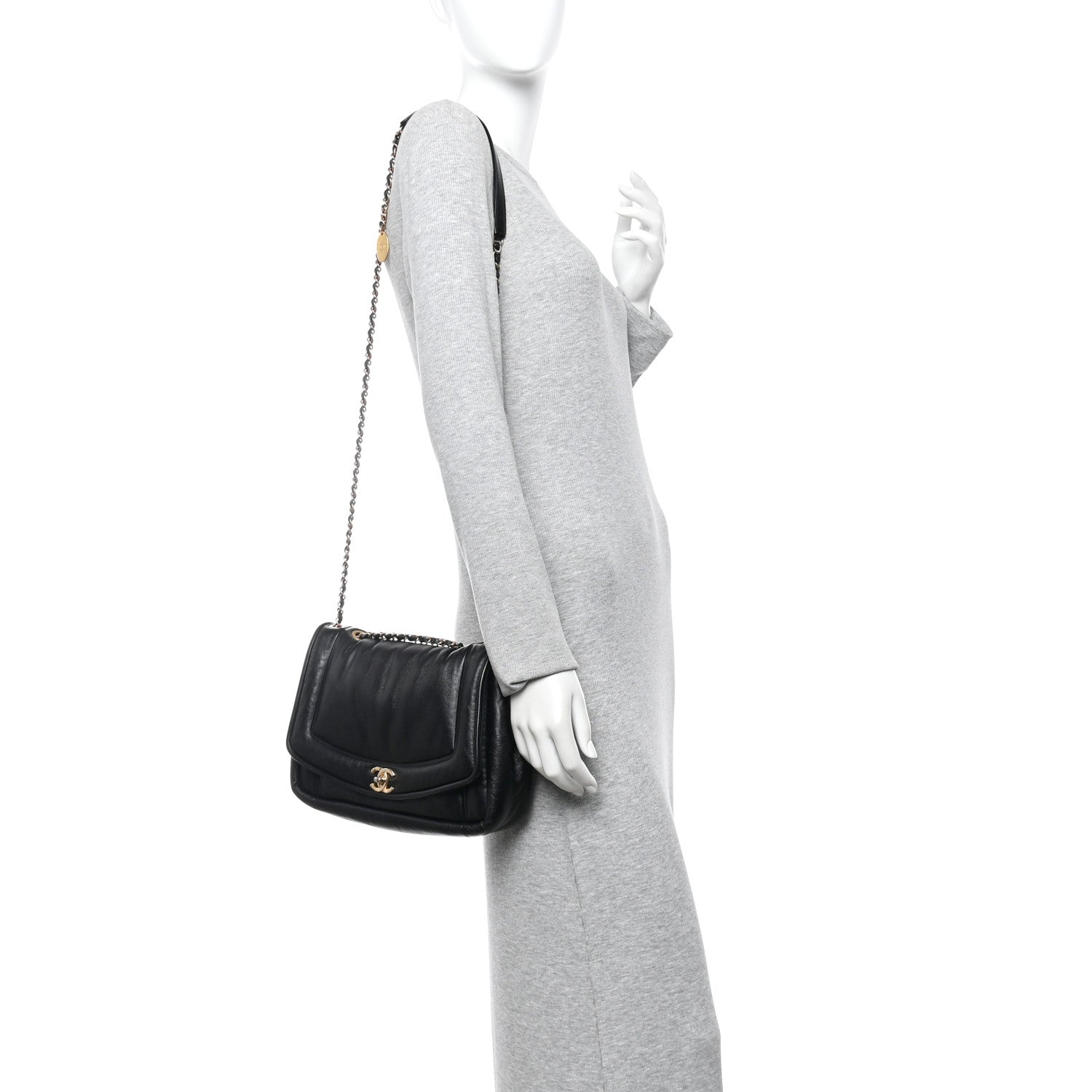 Chanel Lambskin Medium Simply Flap Black 2 of 15