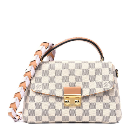 Louis Vuitton Damier Azur Braided Croisette Rose 1 of 12
