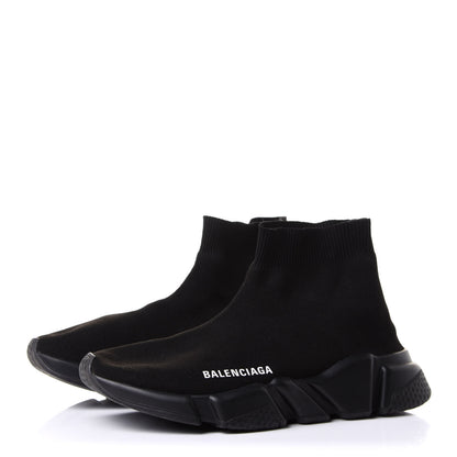 Balenciaga Neoprene Knit Womens Speed Sneakers 37 Black 3 of 9