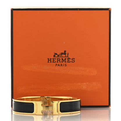 Hermes Enamel Narrow Clic Clac H Bracelet PM Black 5 of 5
