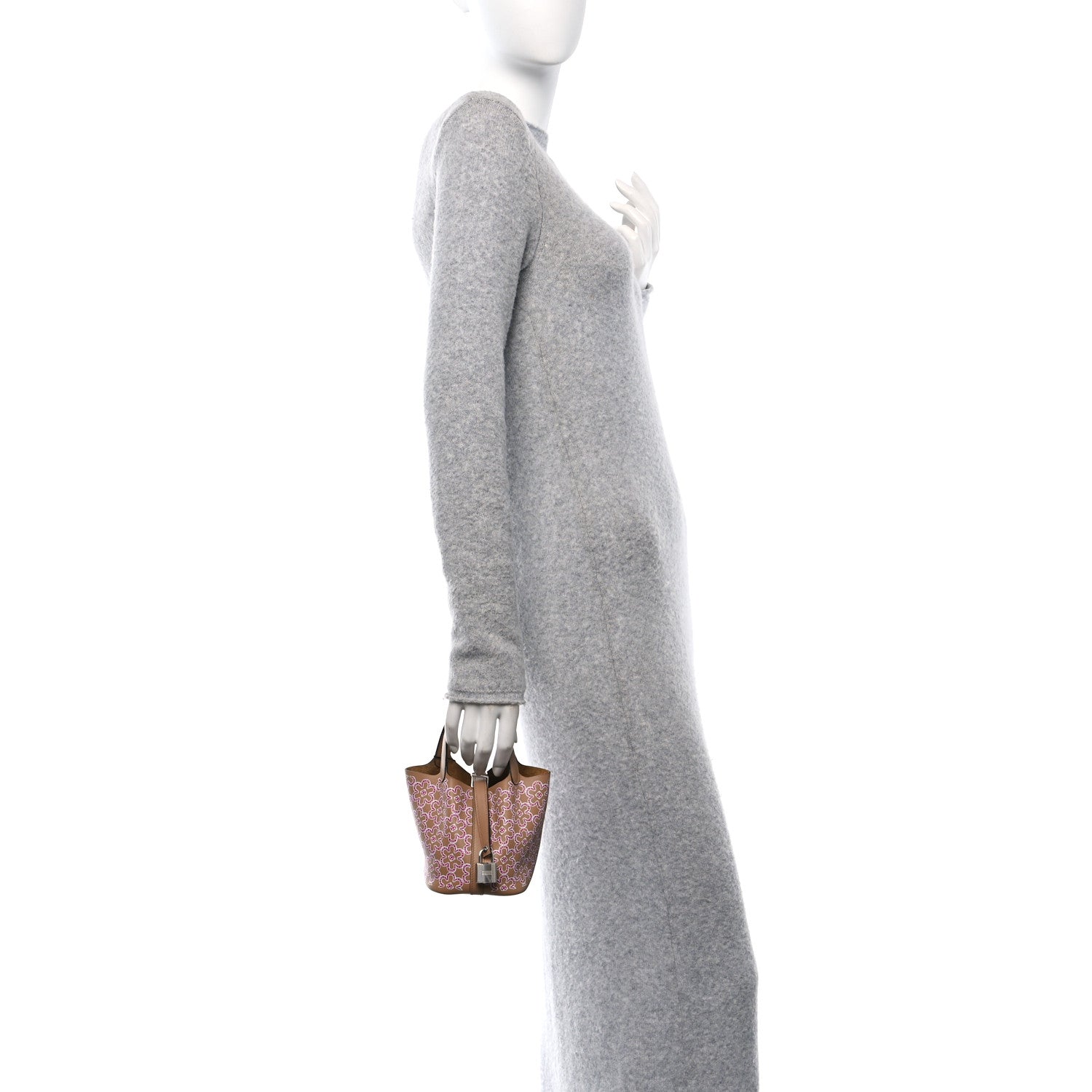 Hermes Swift Micro Lucky Daisy Picotin Lock Chai Rose White 2 of 10