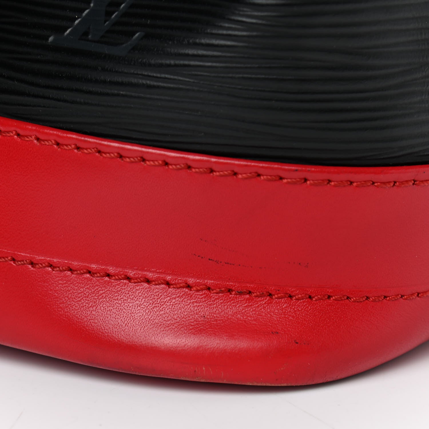 Louis Vuitton Epi Bi-Color Noe Castillan Red Black 14 of 15