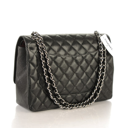 Chanel Caviar Quilted Maxi Double Flap Black 3 of 7