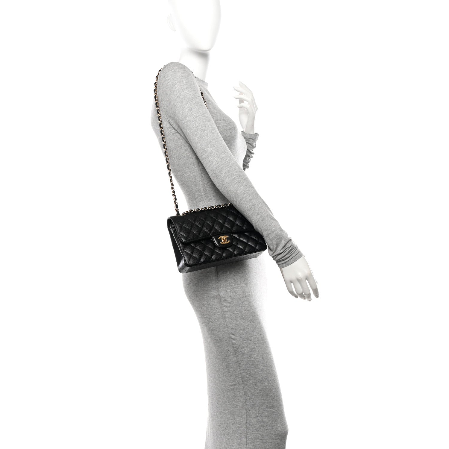 Chanel Caviar Quilted Small Double Flap Black 2 of 11