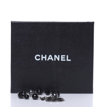 Chanel Ruthenium Bead CC Bracelet Black 5 of 5