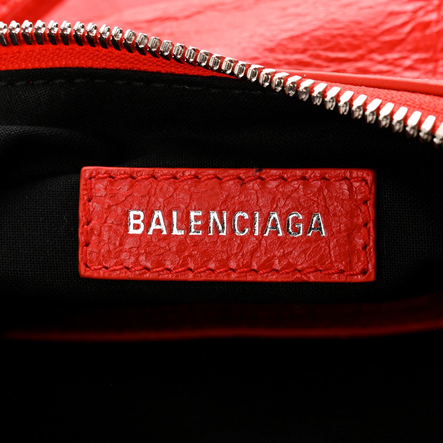 Balenciaga Agneau Arena Le Cagole Shoulder Bag XS Tomato Red 6 of 10