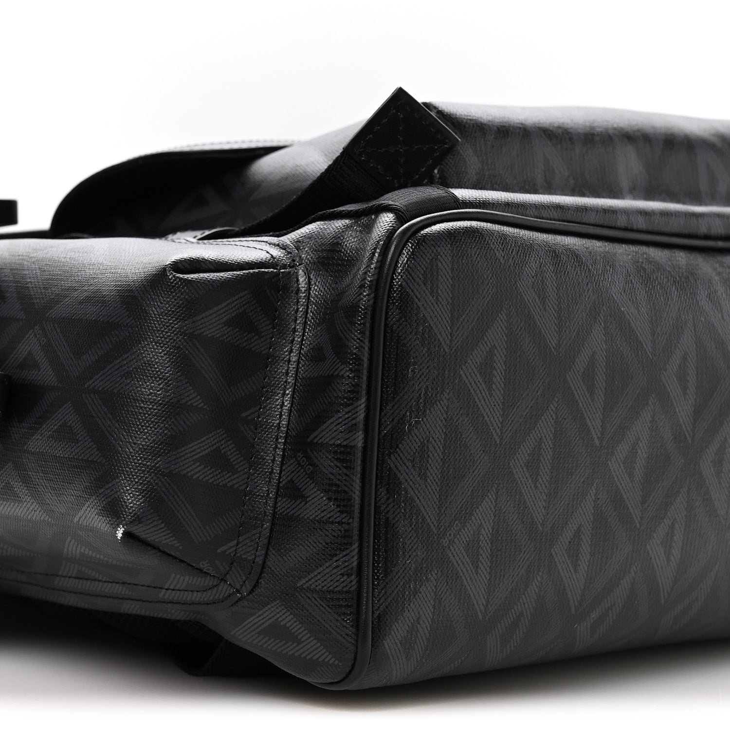 Christian Dior Canvas CD Diamond Hit The Road Backpack Black 9 of 10
