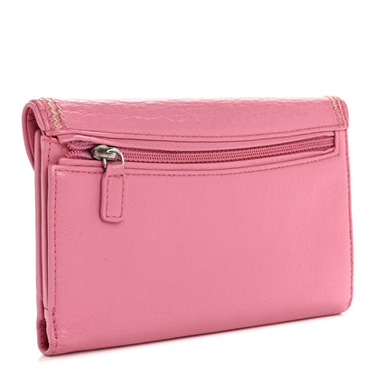 Christian Dior Calfskin Saddle Wallet Pink 3 of 7
