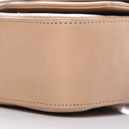 Saint Laurent Lambskin Matelasse Chevron Monogram Small Sulpice Bag Sable Beige 11 of 13