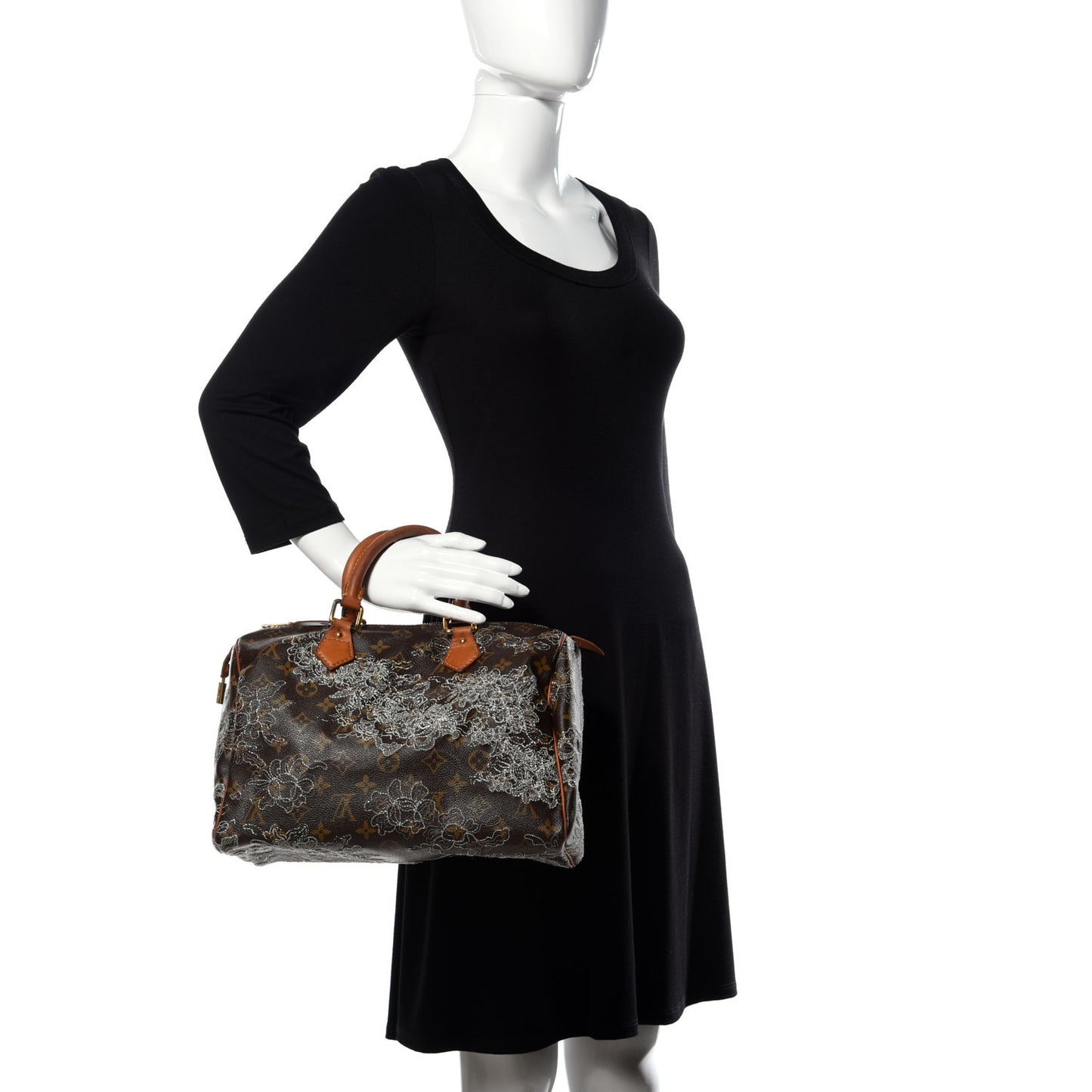 Monogram Dentelle Speedy 30 Silver