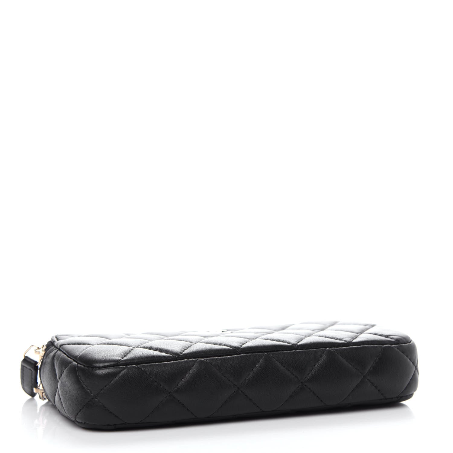 Chanel Lambskin Quilted Small Clutch With Chain Black 4 of 15