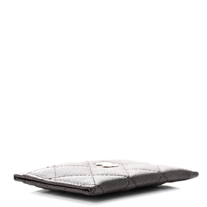 Chanel Caviar Quilted Card Holder Dark Brown 4 of 9