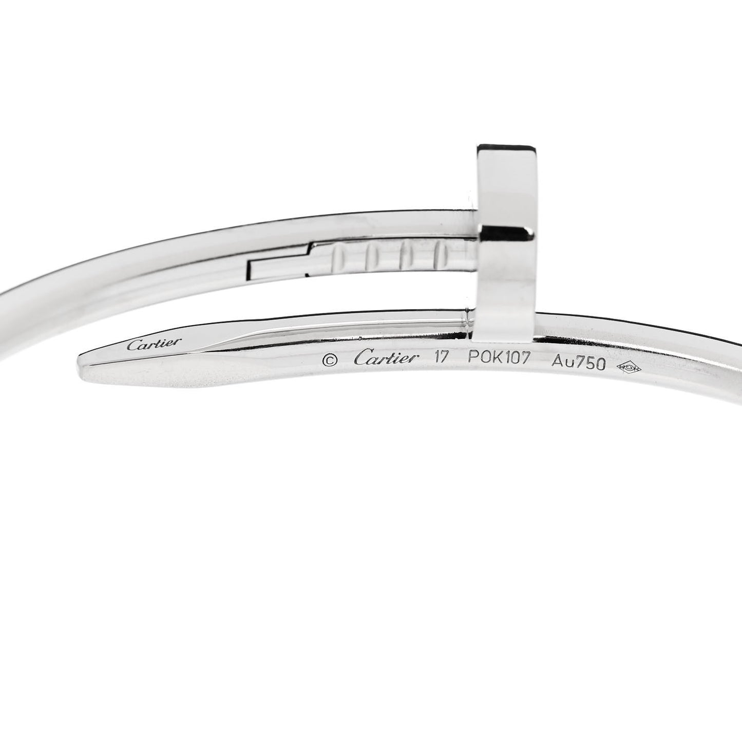 18K White Gold Juste Un Clou Bracelet 17