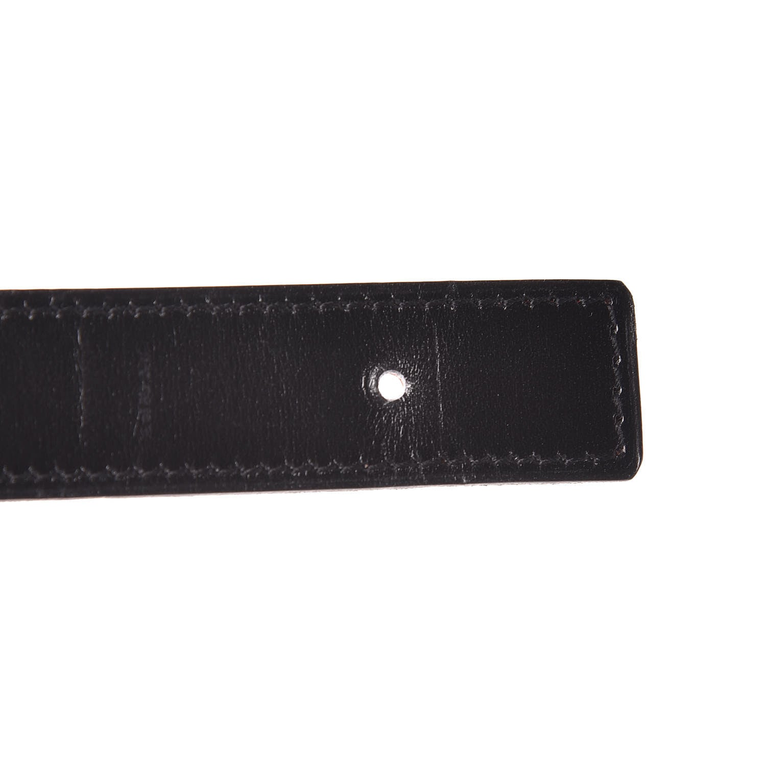 Hermes Box Togo 32mm Belt Strap 85 Black Orange 7 of 8