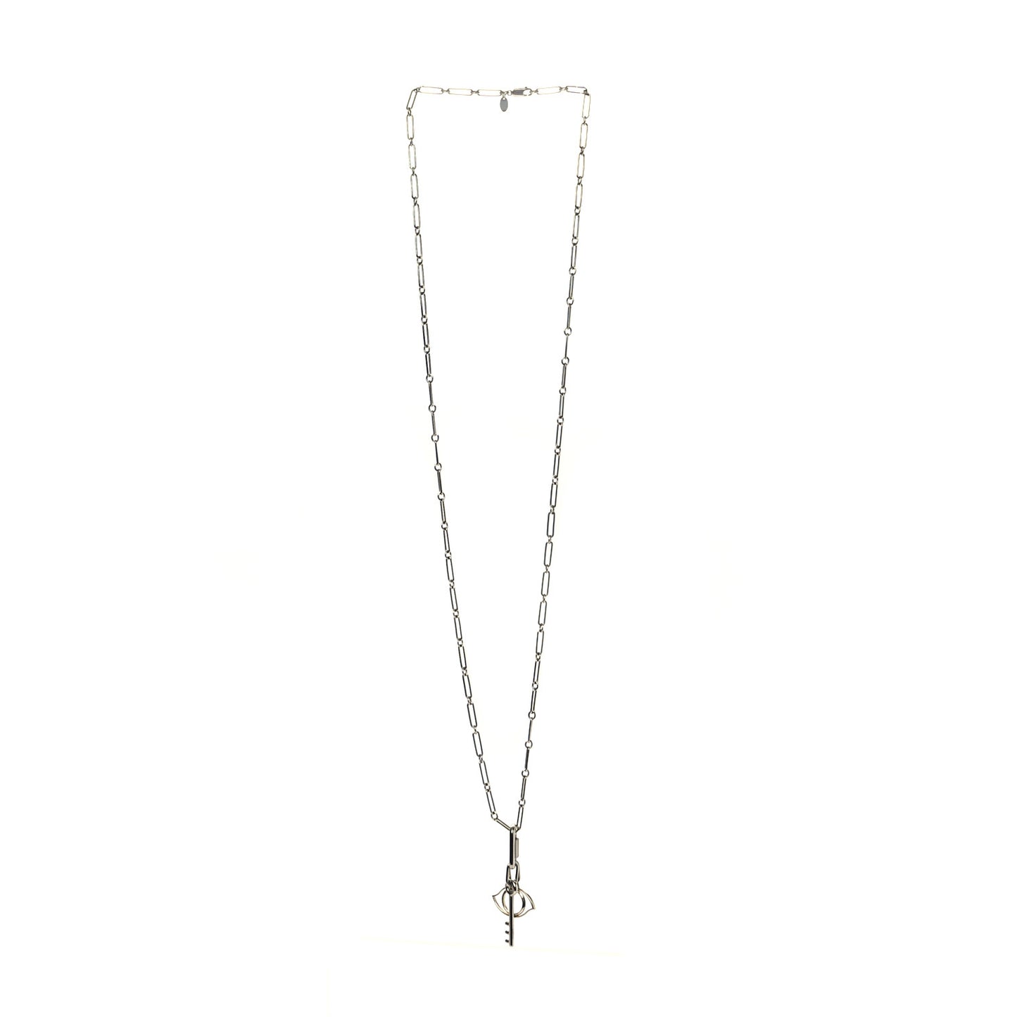 Palladium Permabrass Curiosite Charm Pendant Necklace