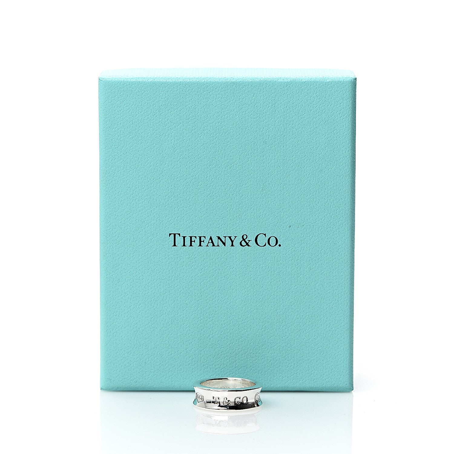 Tiffany Sterling Silver 1837 Band Ring 50 5.5 4 of 4