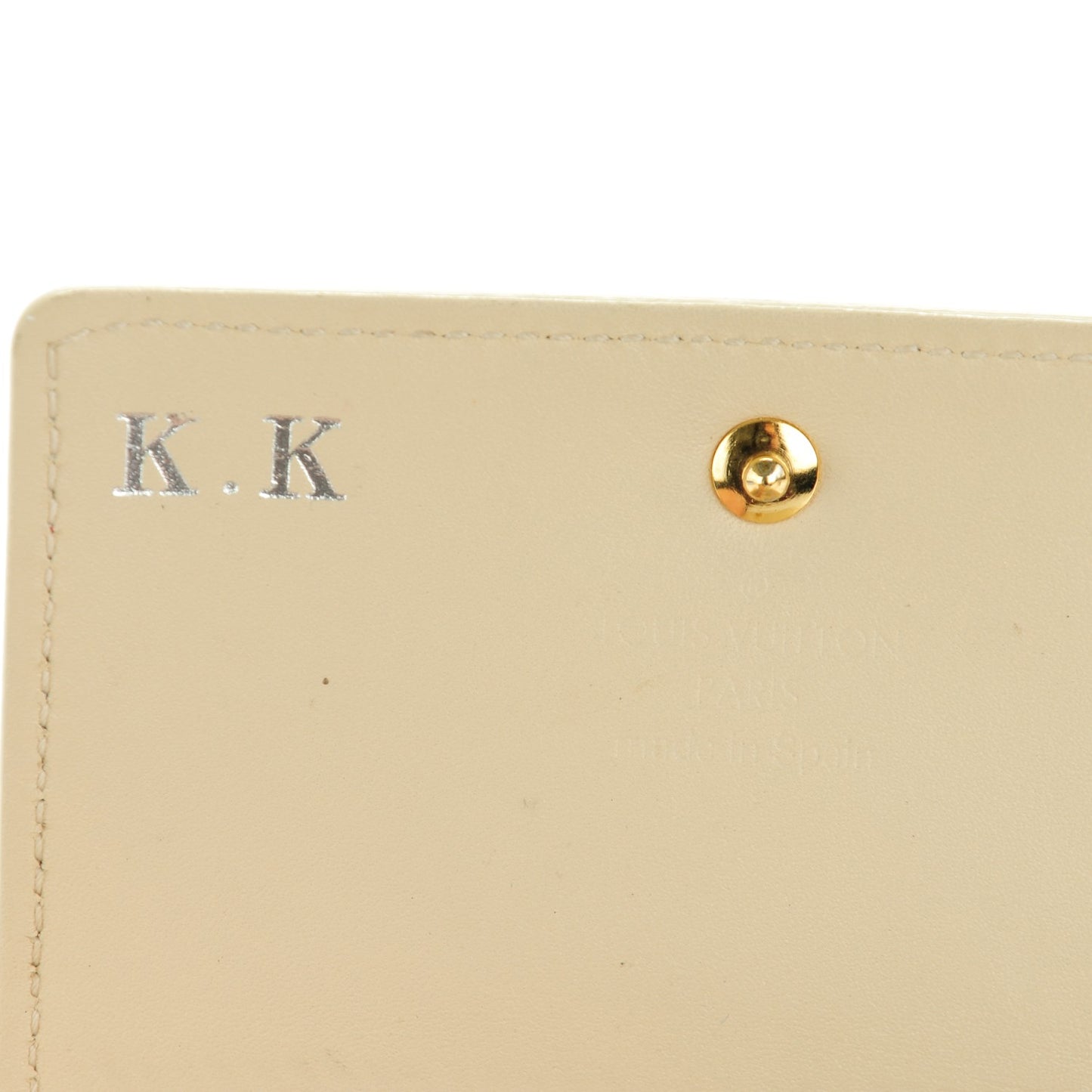 Vernis Business Card Holder Blanc Corail