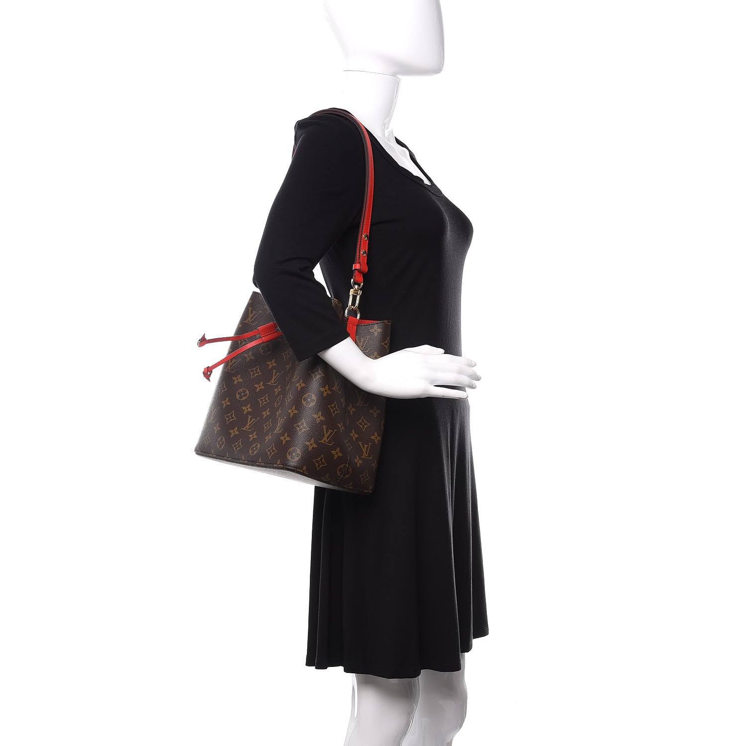 Louis Vuitton Monogram Neonoe MM Coquelicot 2 of 9